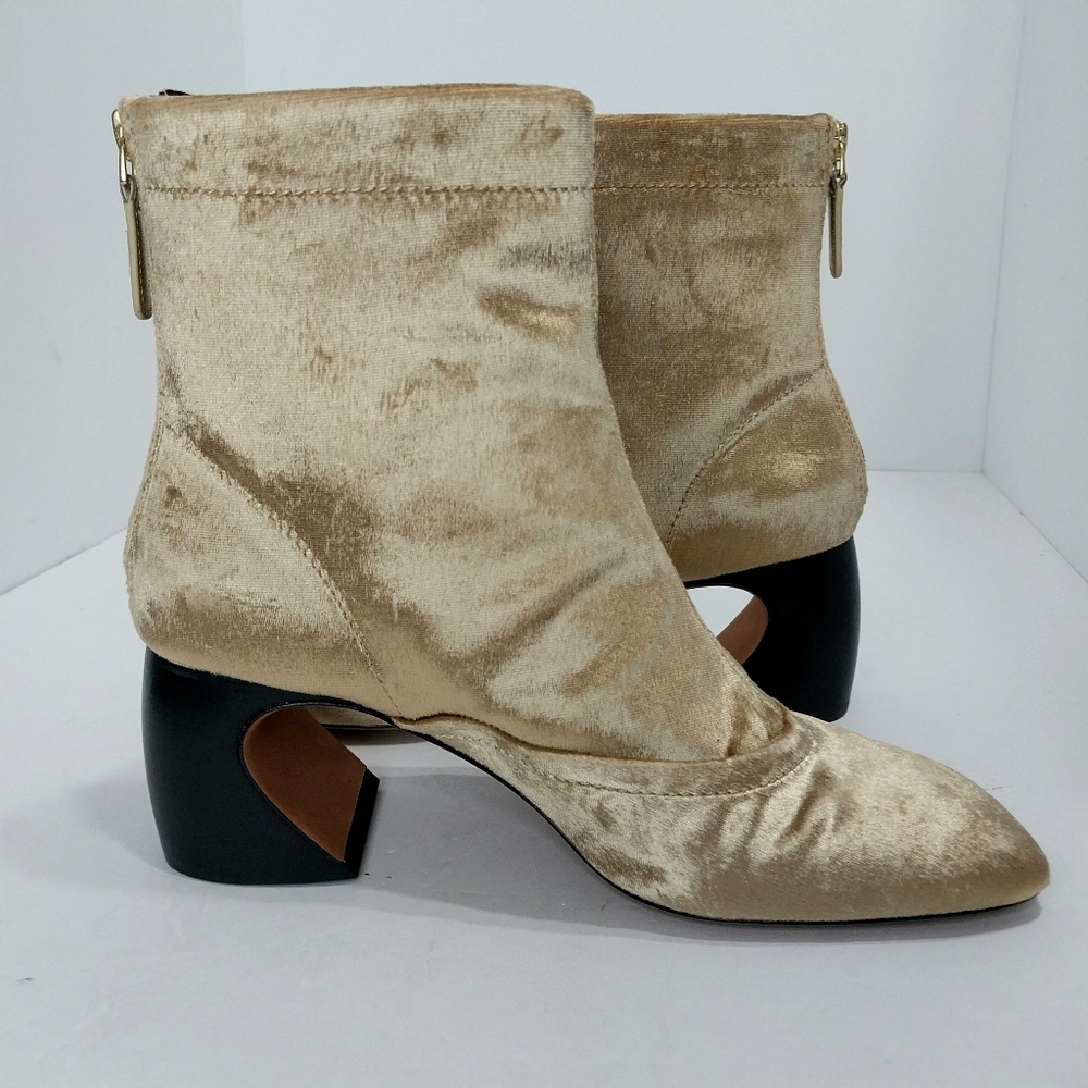 3.1 Phillip Lim "ID" Velvet Ankle Boots, Size 38|US 8.5 - Picture 8 of 10
